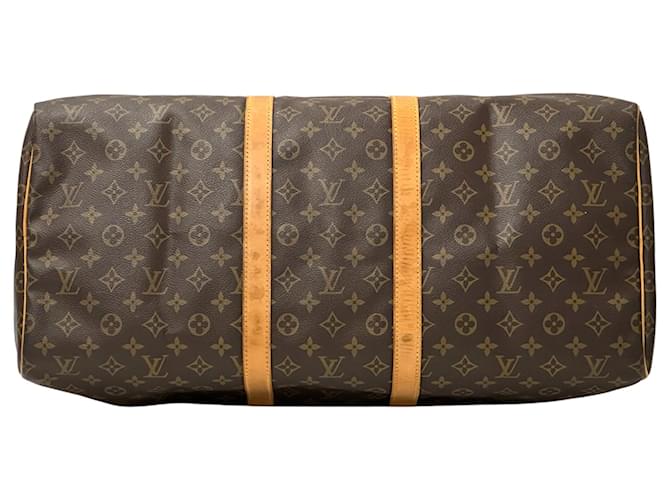 Keepall Borsa Boston Monogram Louis Vuitton Marrone Monogramma - vista 4