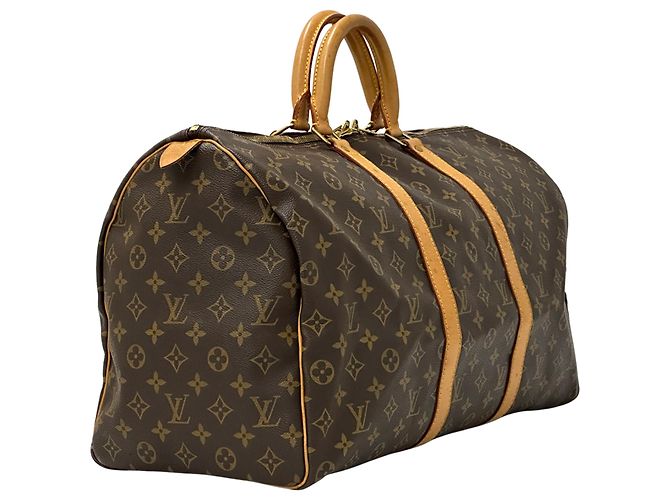 Borsa Boston Monogram Louis Vuitton Marrone Monogramma - vista 3