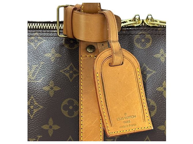 Keepall Borsa Boston Louis Vuitton Marrone Monogramma - vista 10