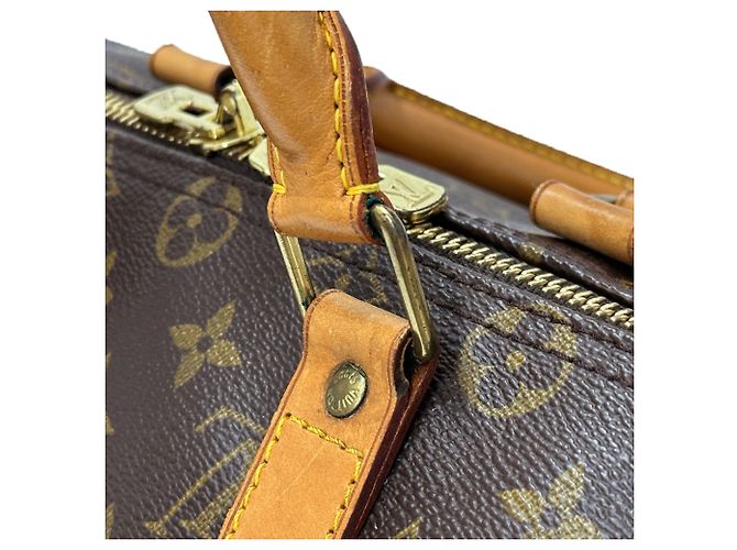 Keepall Borsa Boston Louis Vuitton Marrone Monogramma - vista 11