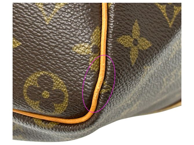 Keepall Borsa Boston Louis Vuitton Marrone Monogramma - vista 14
