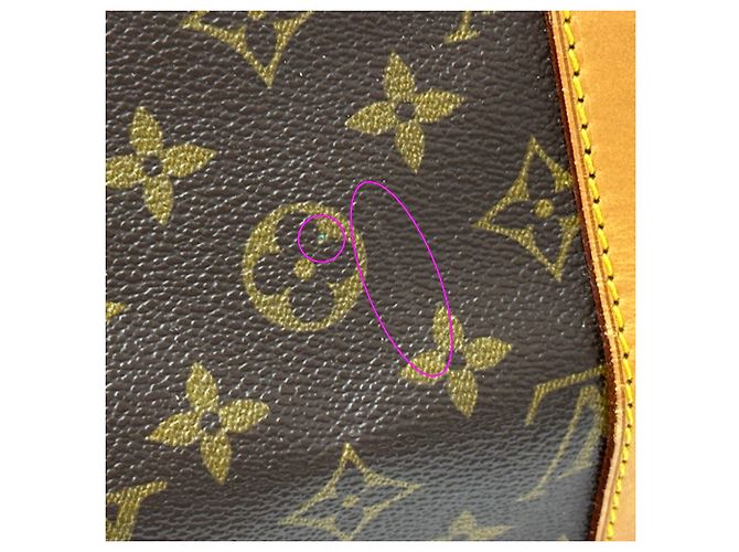 Keepall Borsa Boston Louis Vuitton Marrone Monogramma - vista 15
