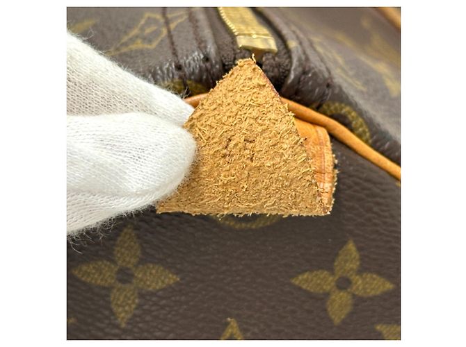 Keepall Borsa Boston Louis Vuitton Marrone Monogramma - vista 7