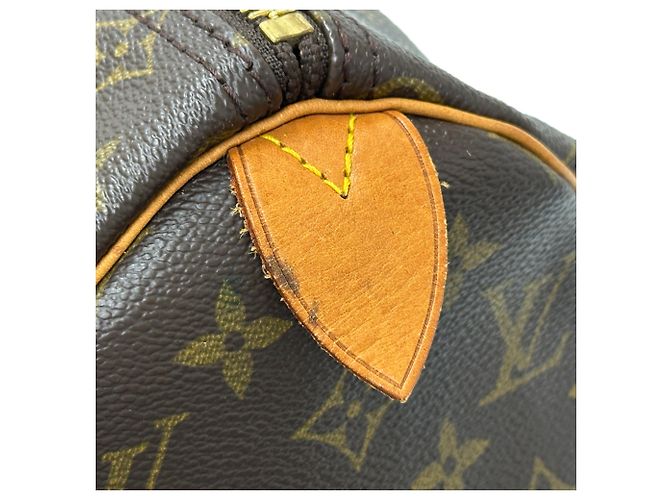 Keepall Borsa Boston Louis Vuitton Marrone Monogramma - vista 8