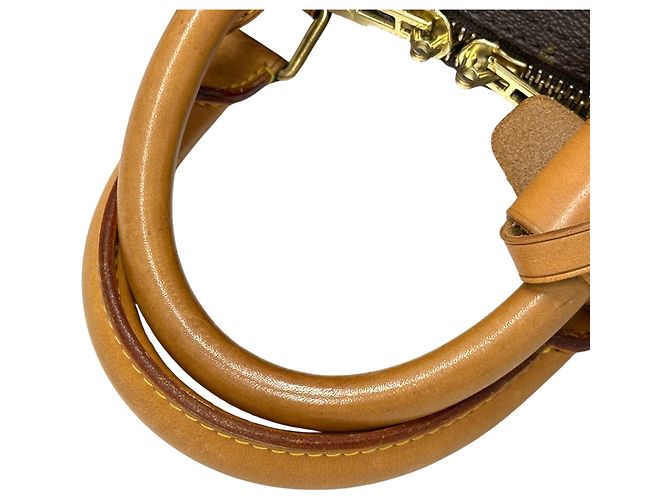 Keepall Borsa Boston Louis Vuitton Marrone Monogramma - vista 9