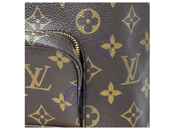 Zaino Louis Vuitton Monogram Montsouris MM Marrone Monogramma - vista 12