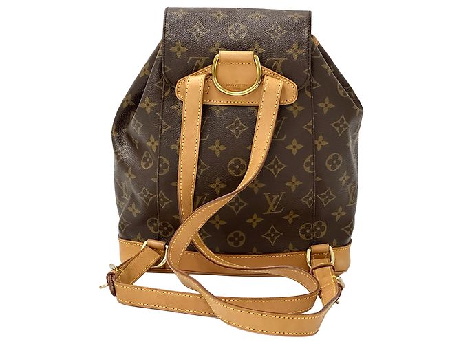 Zaino Louis Vuitton Monogram Montsouris MM Marrone Monogramma - vista 2