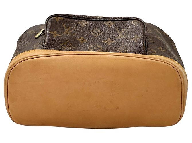 Zaino Louis Vuitton Monogram Montsouris MM Marrone Monogramma - vista 5