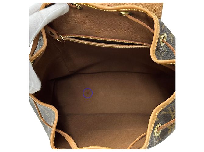 Zaino Louis Vuitton Monogram Montsouris MM Marrone Monogramma - vista 6