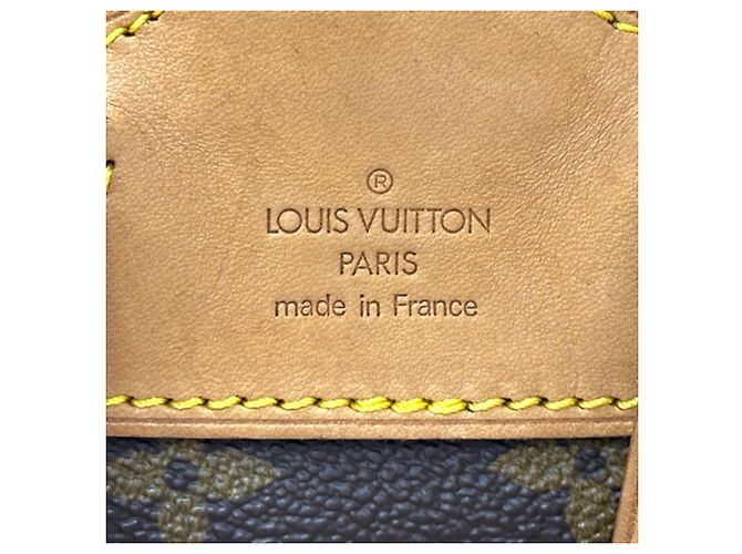 Zaino Louis Vuitton Monogram Montsouris MM Marrone Monogramma - vista 7