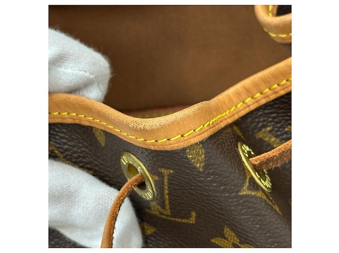 Zaino Louis Vuitton Monogram Montsouris MM Marrone Monogramma - vista 9