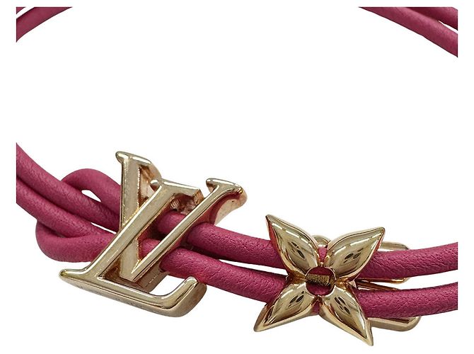 Bracciale charm Louis Vuitton Oro e Rosa D'oro - vista 6