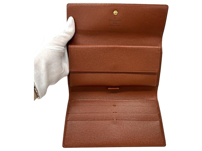 Louis Vuitton Monogram Long Wallet Braun Monogramm - Ansicht 4