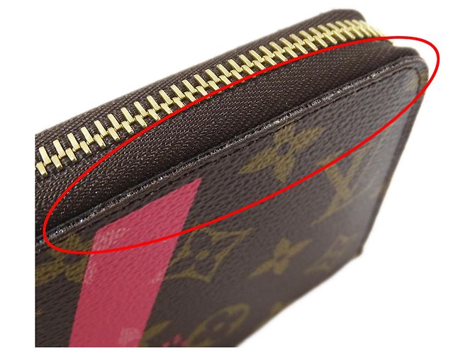 Louis Vuitton Monogram V Damengeldbörse Braun Pink Rot Monogramm - Ansicht 8