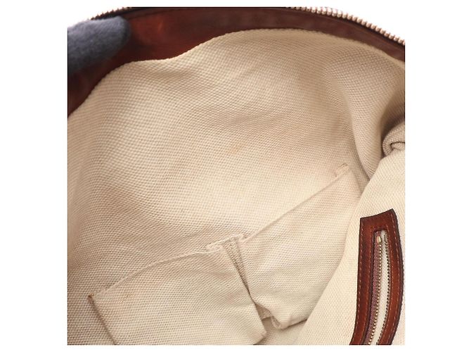 Borsa a Spalla Gucci Bamboo Marrone - vista 13