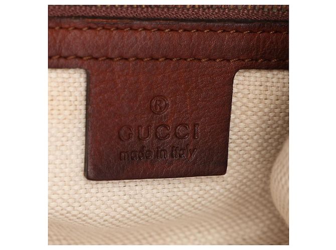 Borsa a Spalla Gucci Bamboo Marrone - vista 4