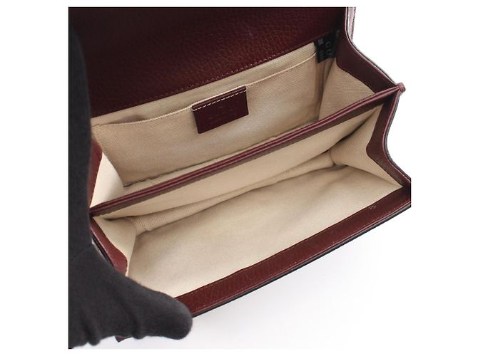 Borsa Gucci Dionysus Bamboo Rhinestone Bordò - vista 3