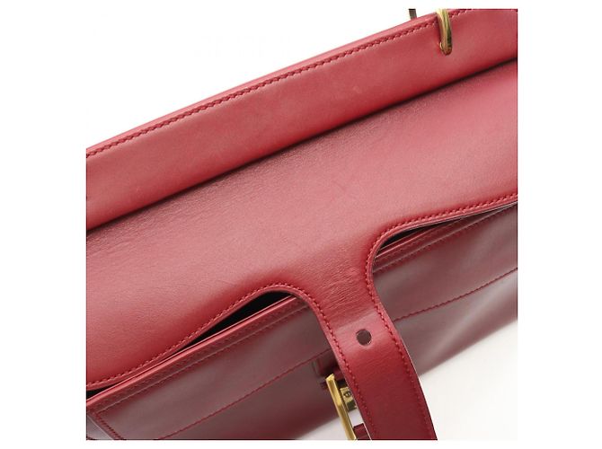 Borsa in pelle bordeaux Gucci Bordò - vista 10