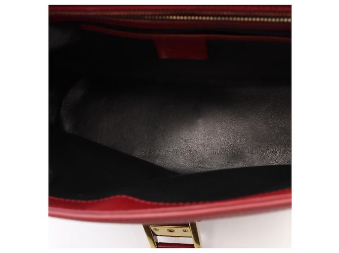 Borsa in pelle bordeaux Gucci Bordò - vista 11