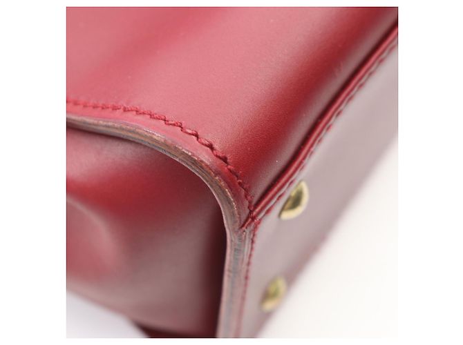 Borsa in pelle bordeaux Gucci Bordò - vista 6