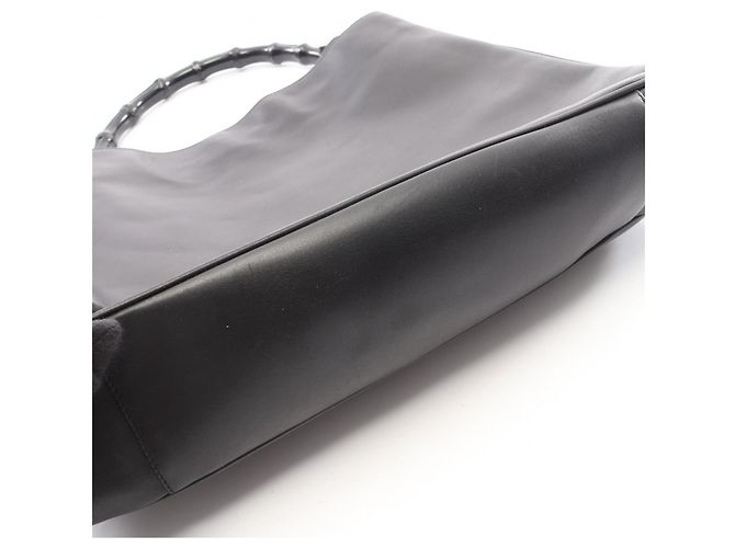 Borsa a mano Gucci Bamboo 2 in 1 Nero - vista 10