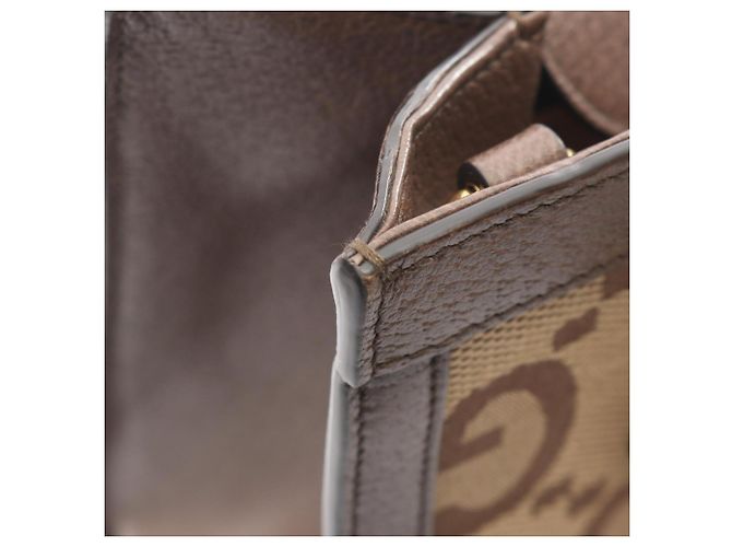 Bolsa 2-Way Gucci Diana Jumbo GG Marrom Bege - vista 6