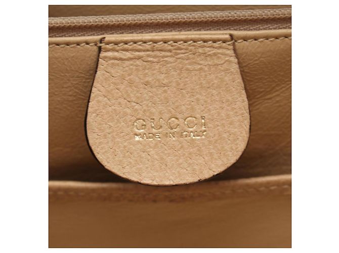 Borsa a 2 vie Gucci Old Bamboo Beige - vista 4
