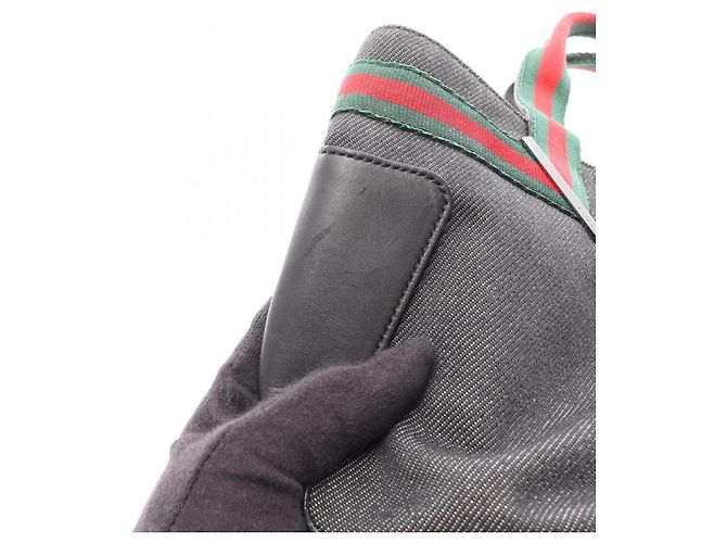 Borsa Gucci Sherry Line Nero Rosso Verde - vista 12