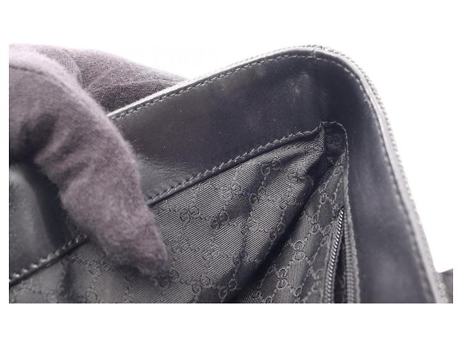 Borsa Gucci Sherry Line Nero Rosso Verde - vista 5