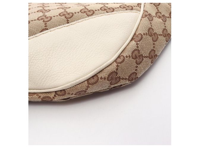Borsa a Spalla Gucci Charlotte GG Canvas Beige Crudo - vista 10