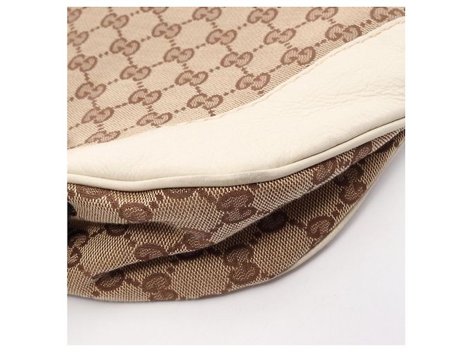 Borsa a Spalla Gucci Charlotte GG Canvas Beige Crudo - vista 12