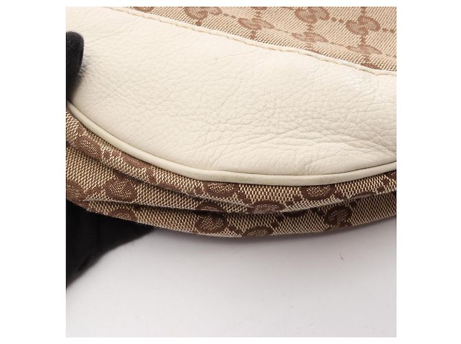 Borsa a Spalla Gucci Charlotte GG Canvas Beige Crudo - vista 14