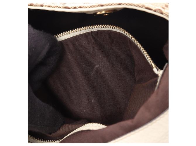 Borsa a Spalla Gucci Charlotte GG Canvas Beige Crudo - vista 5
