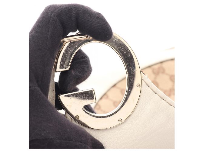 Borsa a Spalla Gucci Charlotte GG Canvas Beige Crudo - vista 9