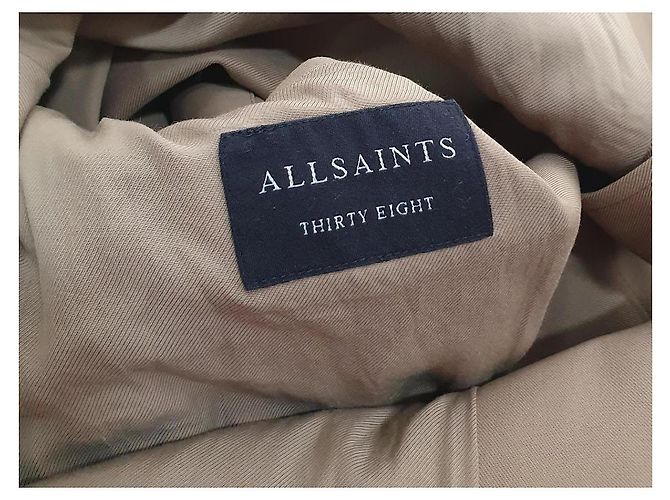 Autre Marque Trench Coat AllSaints em algodão Bege - vista 7