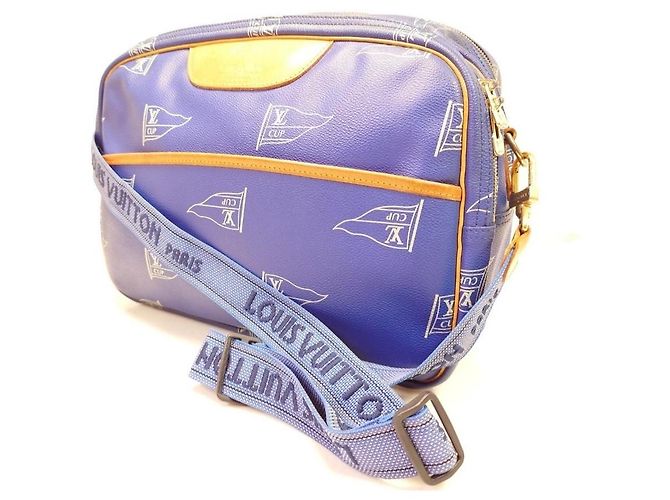 Speedy Borsa a Tracolla Louis Vuitton Cup 1992 Sac Cowes Blu - vista 2