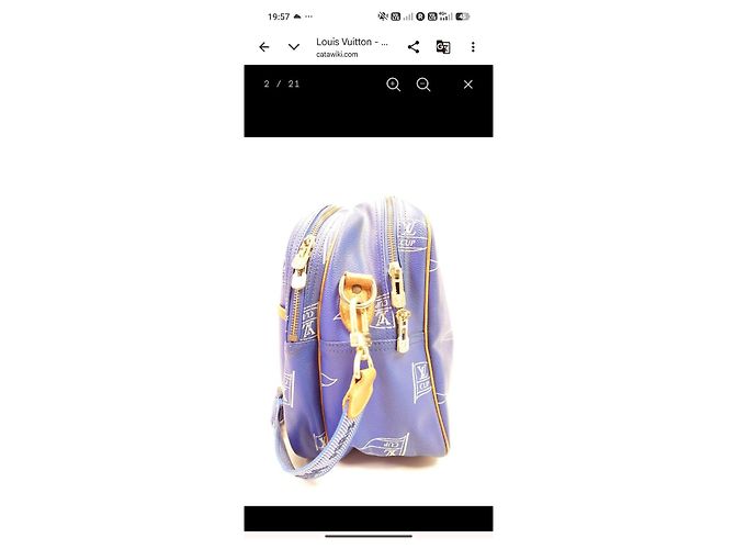 Speedy Borsa a Tracolla Louis Vuitton Cup 1992 Sac Cowes Blu - vista 4