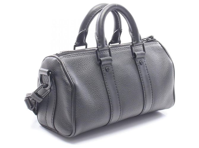Borsa Louis Vuitton Keepall XS LV Aerogram Nero - vista 2