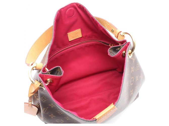 Borsa a Spalla Louis Vuitton Graceful PM Marrone - vista 3