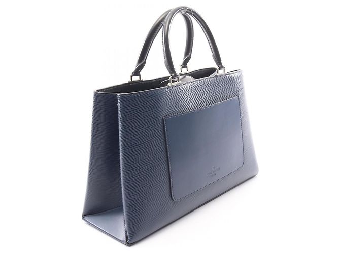 Borsa Tote 2-Way Louis Vuitton Cléber MM Nero Blu navy - vista 2