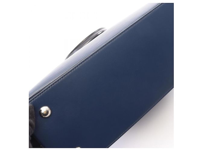 Borsa Tote 2-Way Louis Vuitton Cléber MM Nero Blu navy - vista 8