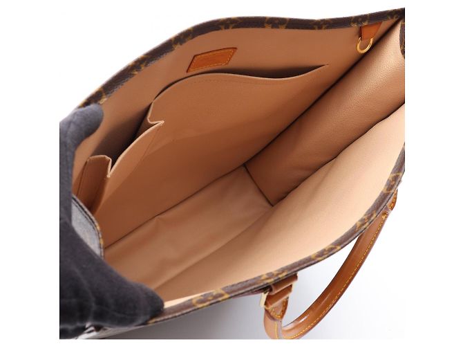 Louis Vuitton Sac Plat Tote Bag Marrone - vista 3