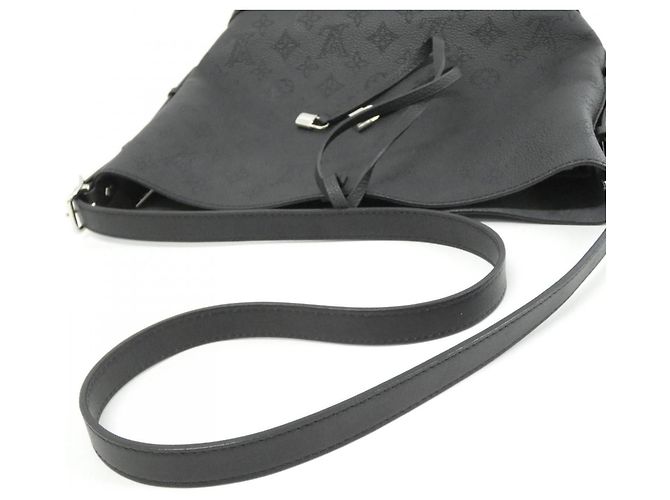 Borsa a Spalla Louis Vuitton Mahina Flore Nero - vista 9
