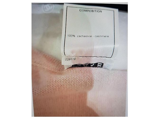 Chanel Top sin mangas de cachemira rosa - vista 3