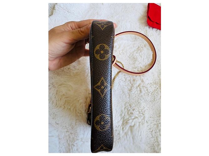 Louis Vuitton x Takashi Murakami Pochette Accessoires Cerises Marrone Rosso - vista 7