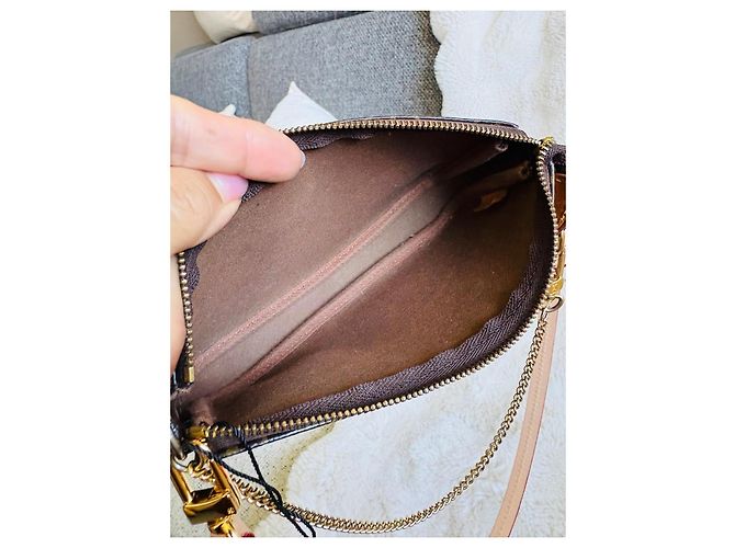 Louis Vuitton x Takashi Murakami Pochette Accessoires Cerises Marrone Rosso - vista 9