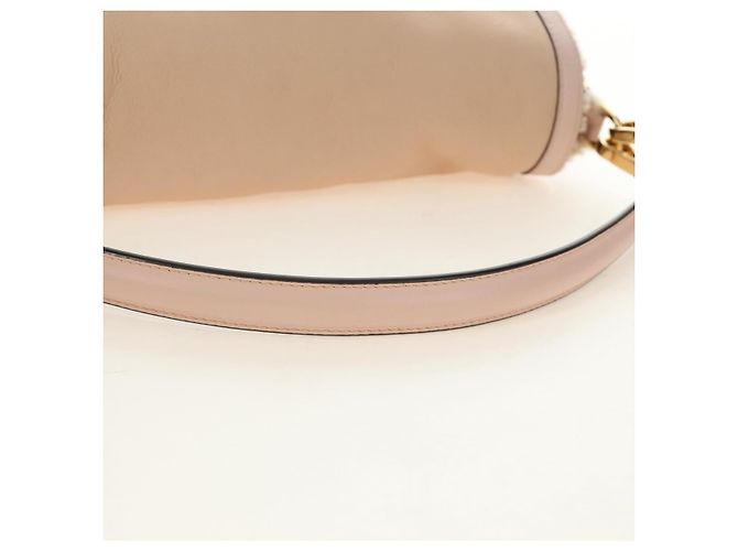Borsa a tracolla FENDI Mamma Baguette Mouton Beige Gold Auth 187191SAV D'oro - vista 7