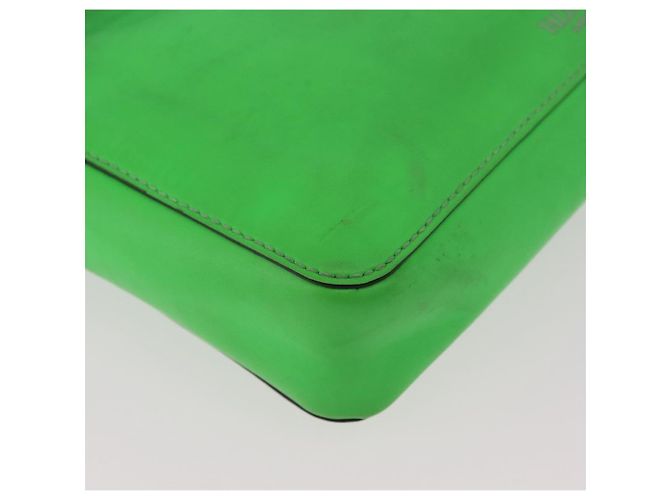Borsa a tracolla VALENTINO in pelle verde argento Auth bs35697 - vista 15