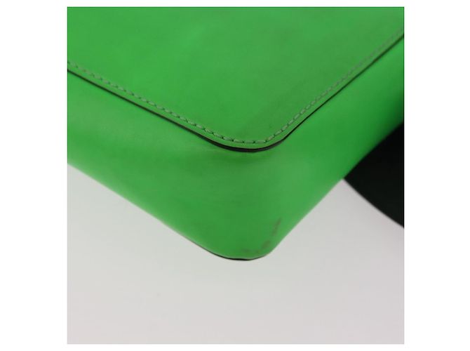 Borsa a tracolla VALENTINO in pelle verde argento Auth bs35697 - vista 16