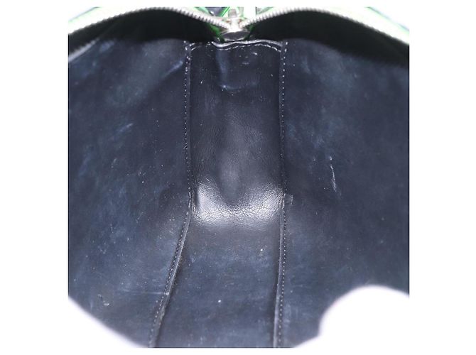 Borsa a tracolla VALENTINO in pelle verde argento Auth bs35697 - vista 18